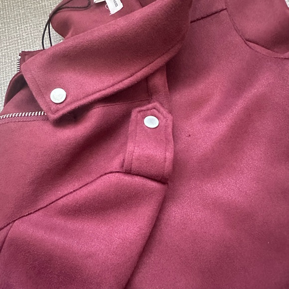 Newbury Knutson Moto Jacket in Raspberry Red size Small - Picture 10 of 13
